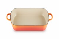 Plat rectangulaire en fonte emaillee 37 cm Volcanique